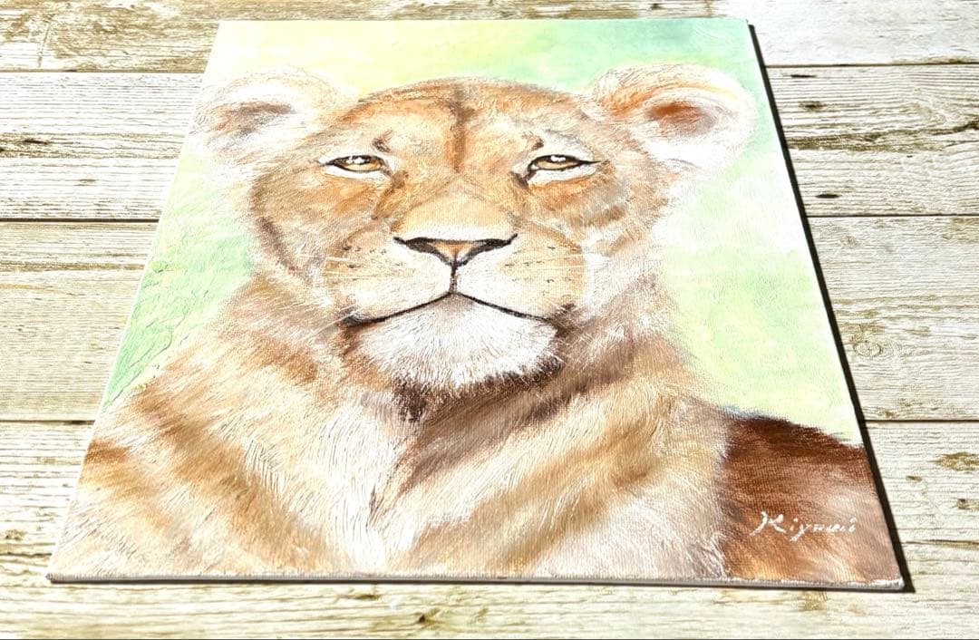 お母さんライオン【油絵】　333mm × 242mm