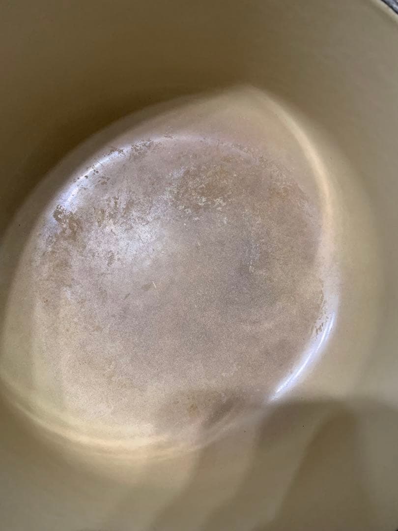 LE CREUSETココットロンド20ルクルーゼアイボリー 両手鍋