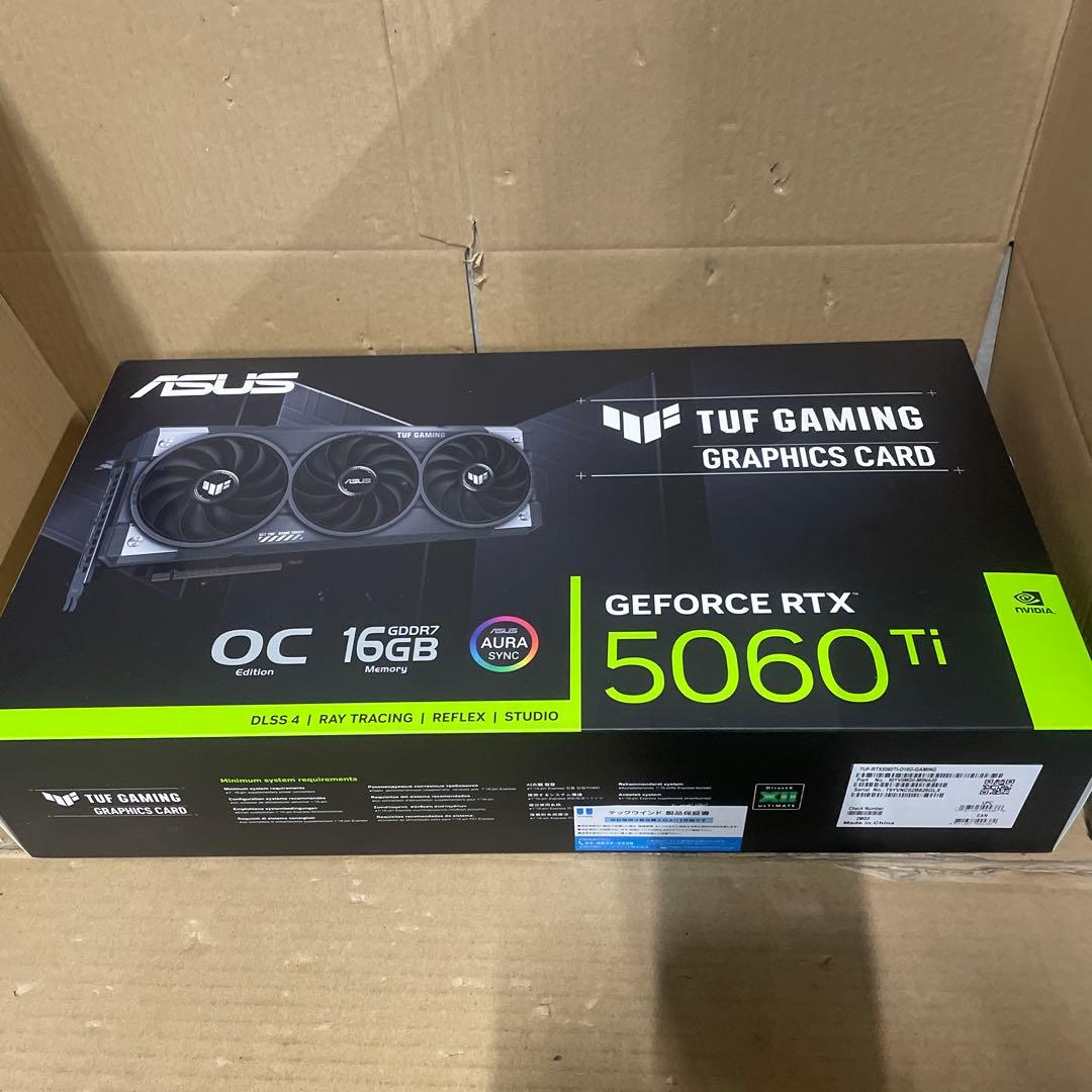 ASUS NVIDIA GeForce RTX 5060Ti ビデオカード