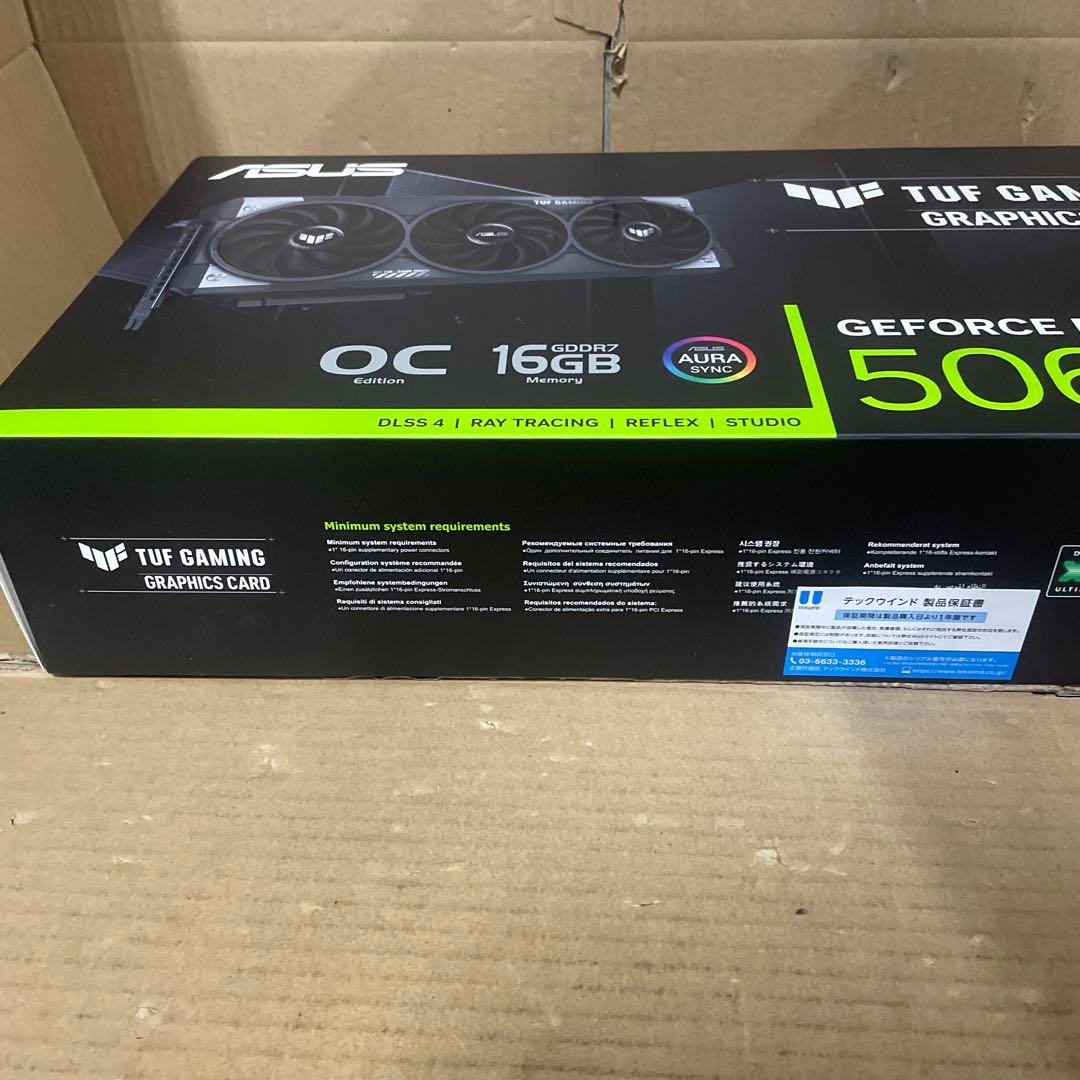 ASUS NVIDIA GeForce RTX 5060Ti ビデオカード