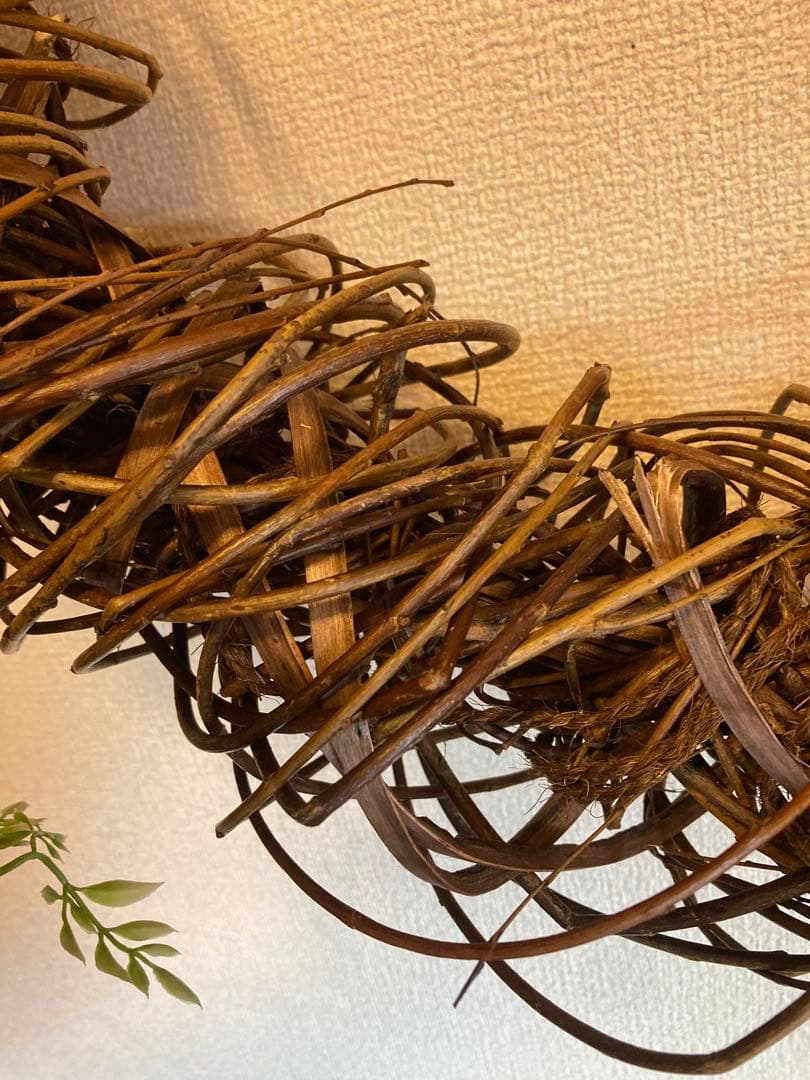 ハンドメイド 特大和風リース