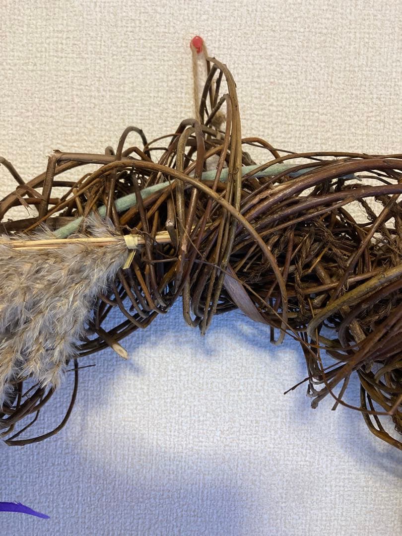 ハンドメイド 特大和風リース