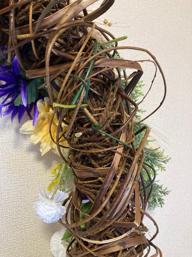 ハンドメイド 特大和風リース