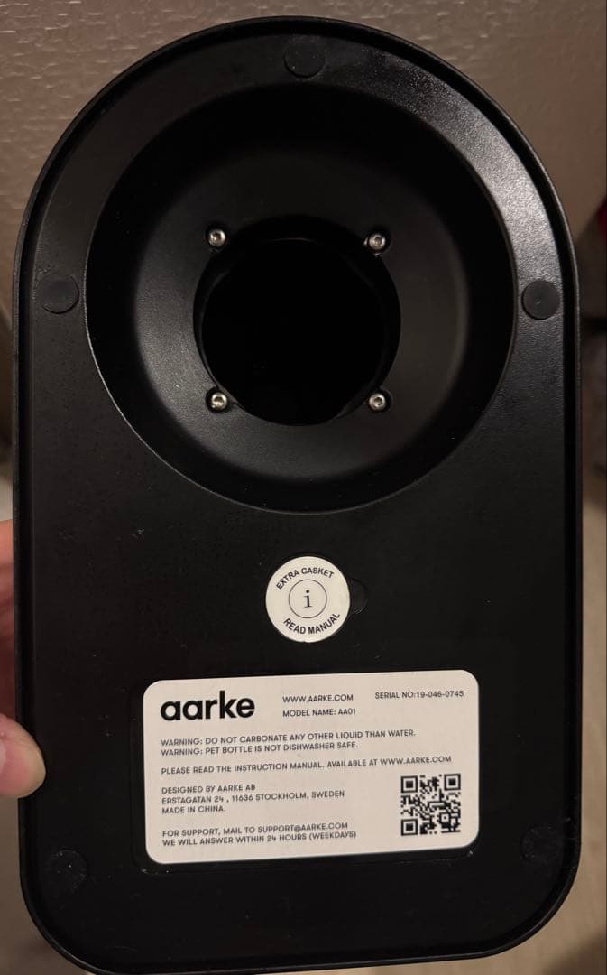 aarke 炭酸水メーカー シルバー　ステンレス