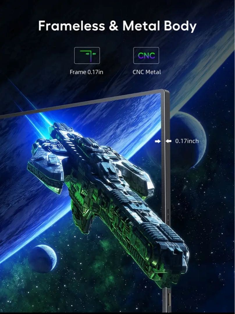 【新品未使用】18.5インチ ポータブルモニター / FHD 120Hz