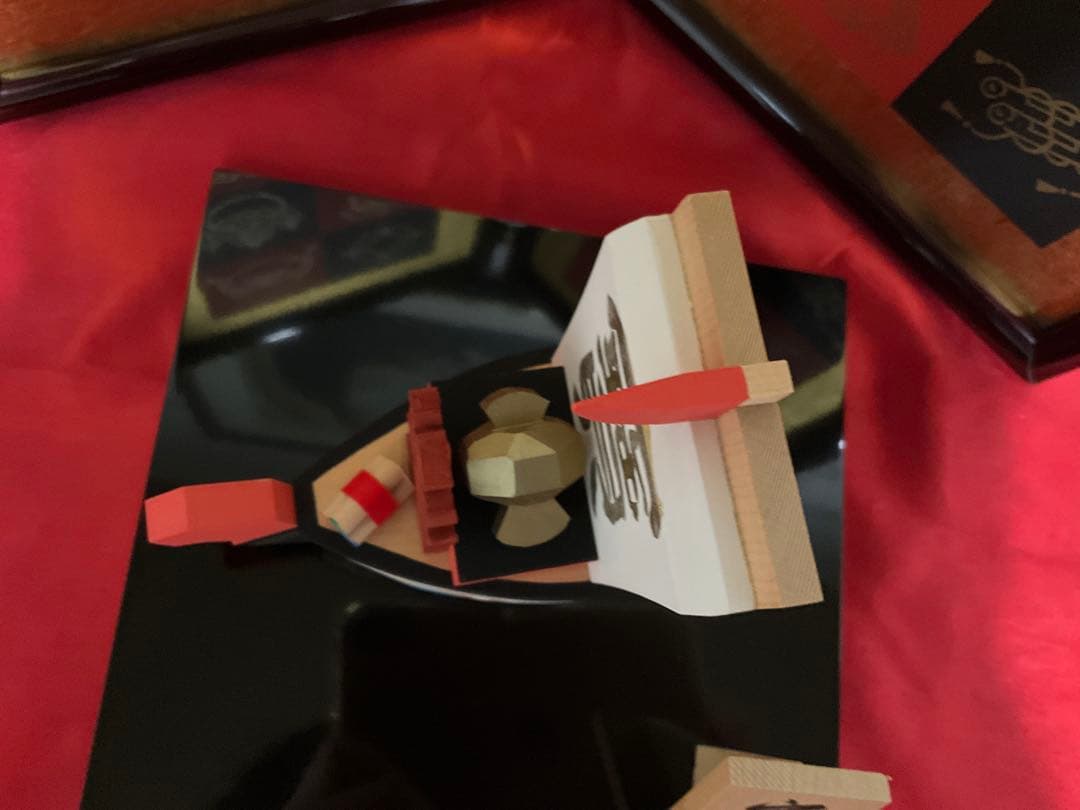 伊予一刀彫 宝船　南雲 置物 インテリア