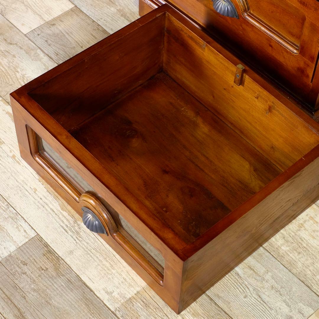 I 新品 アジアン チェスト マホガニー コロニアル カントリー 収納 天然木