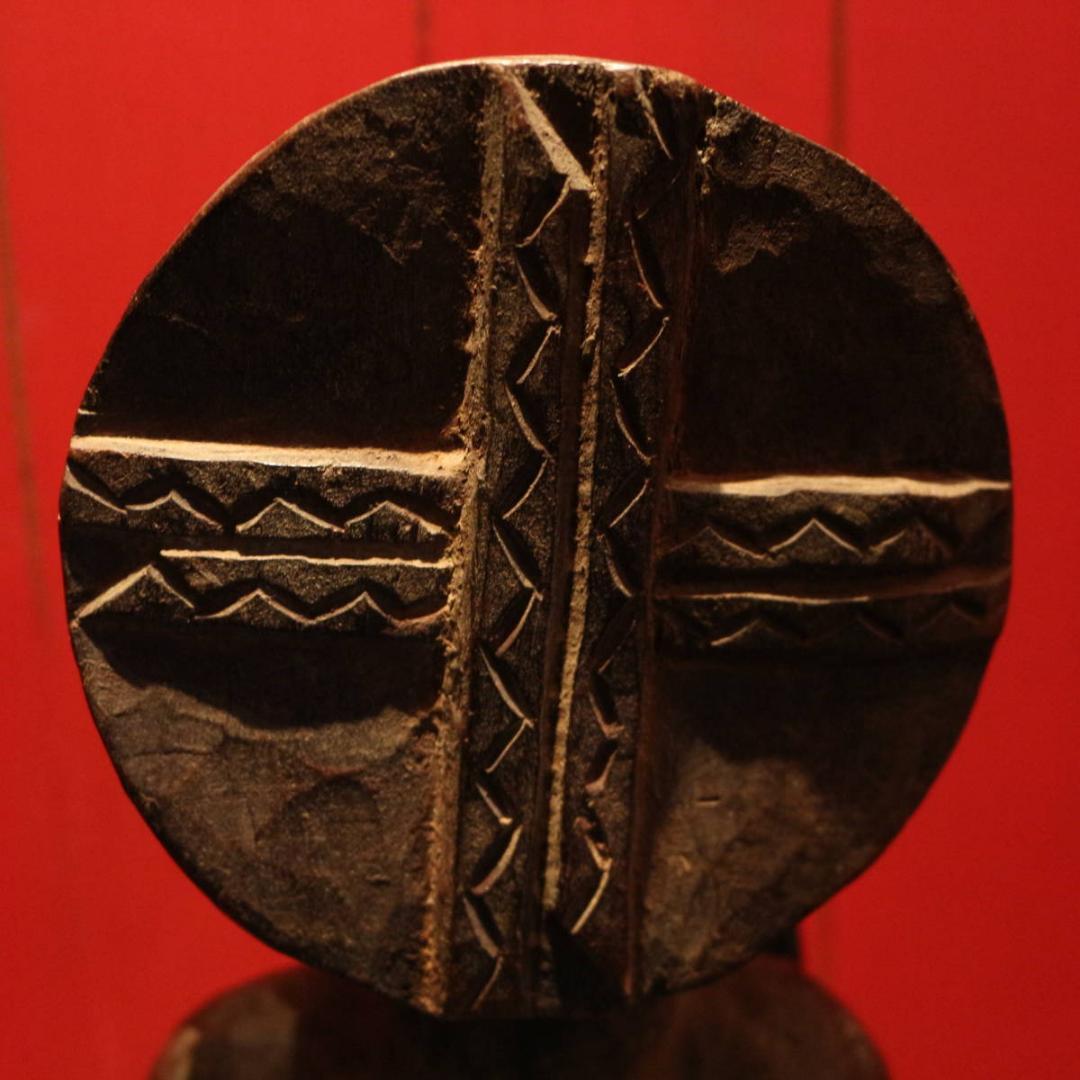 フォークアート アフリカ 置物 オブジェ 民族 木彫 ヴィンテージ 彫刻 3