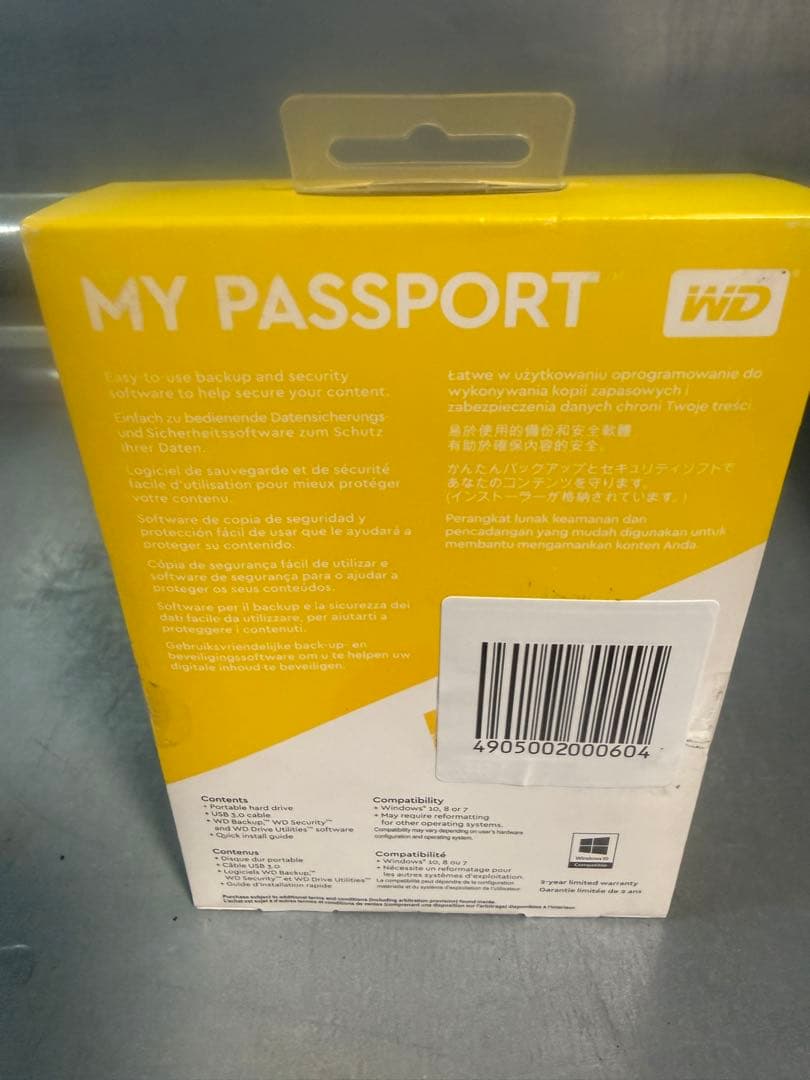 新品WDポータブルハードディスク 3TB USB3.0 PS4 / PS4pro