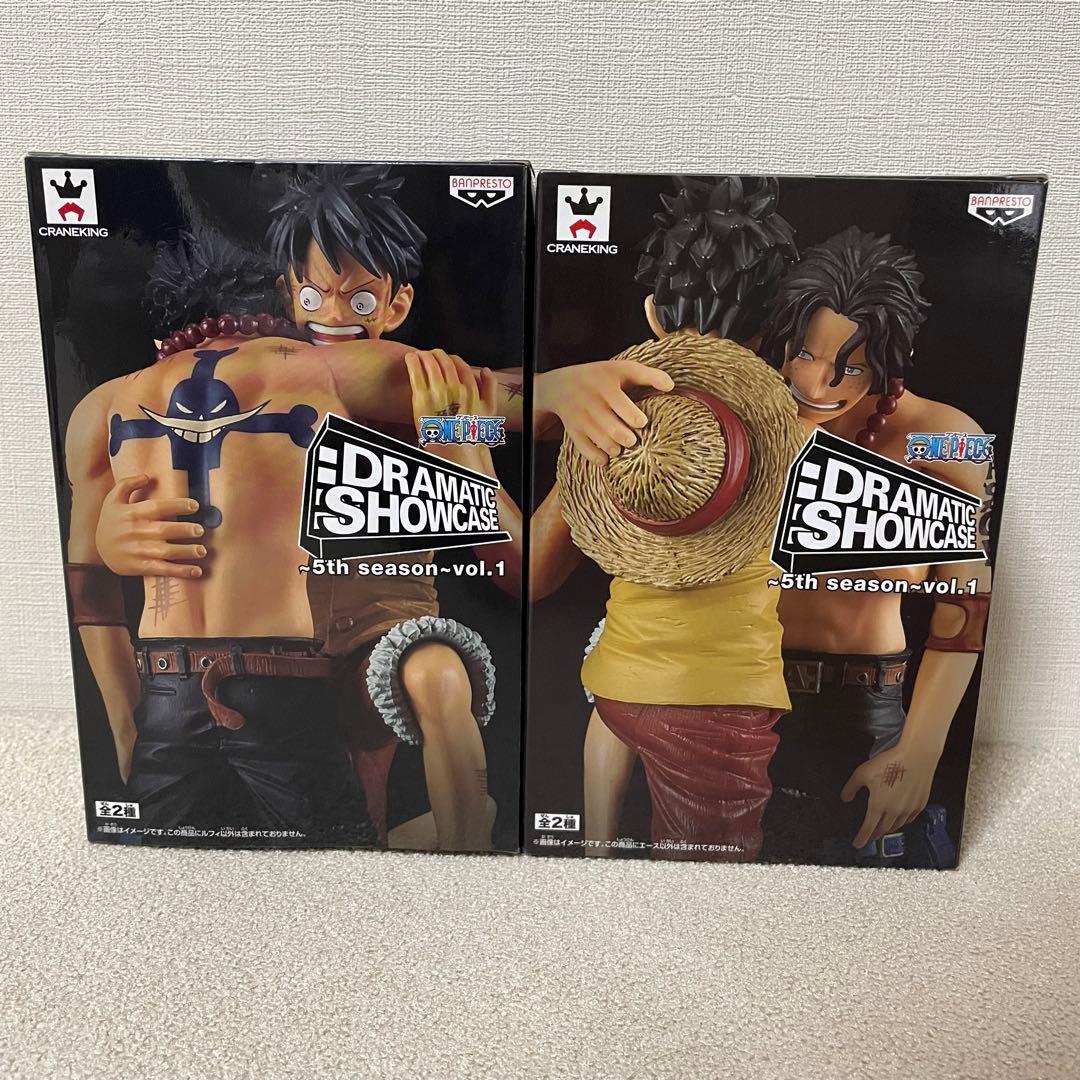 ワンピース DRAMATIC SHOWCASE ルフィ エース 2体セット