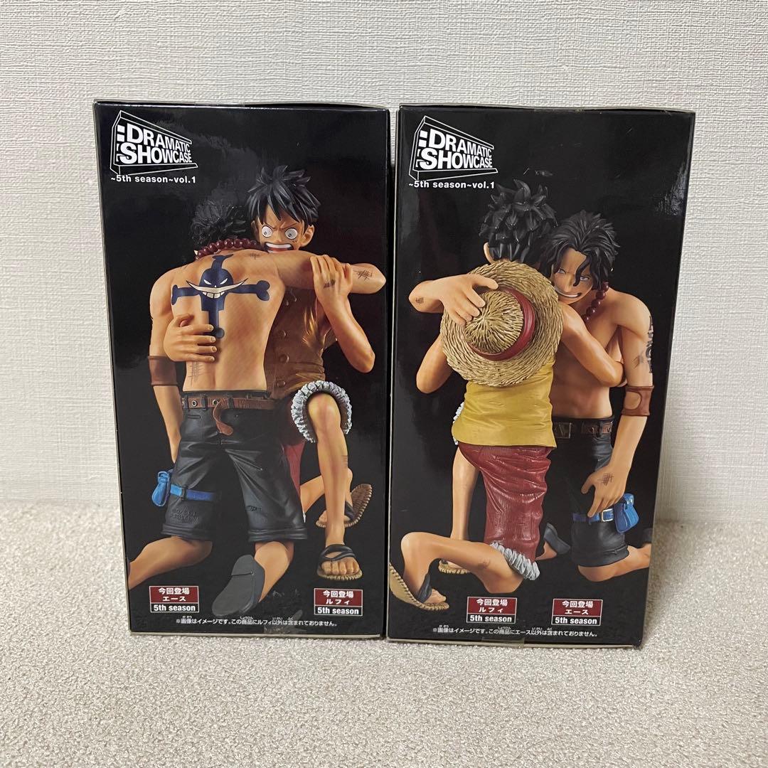 ワンピース DRAMATIC SHOWCASE ルフィ エース 2体セット
