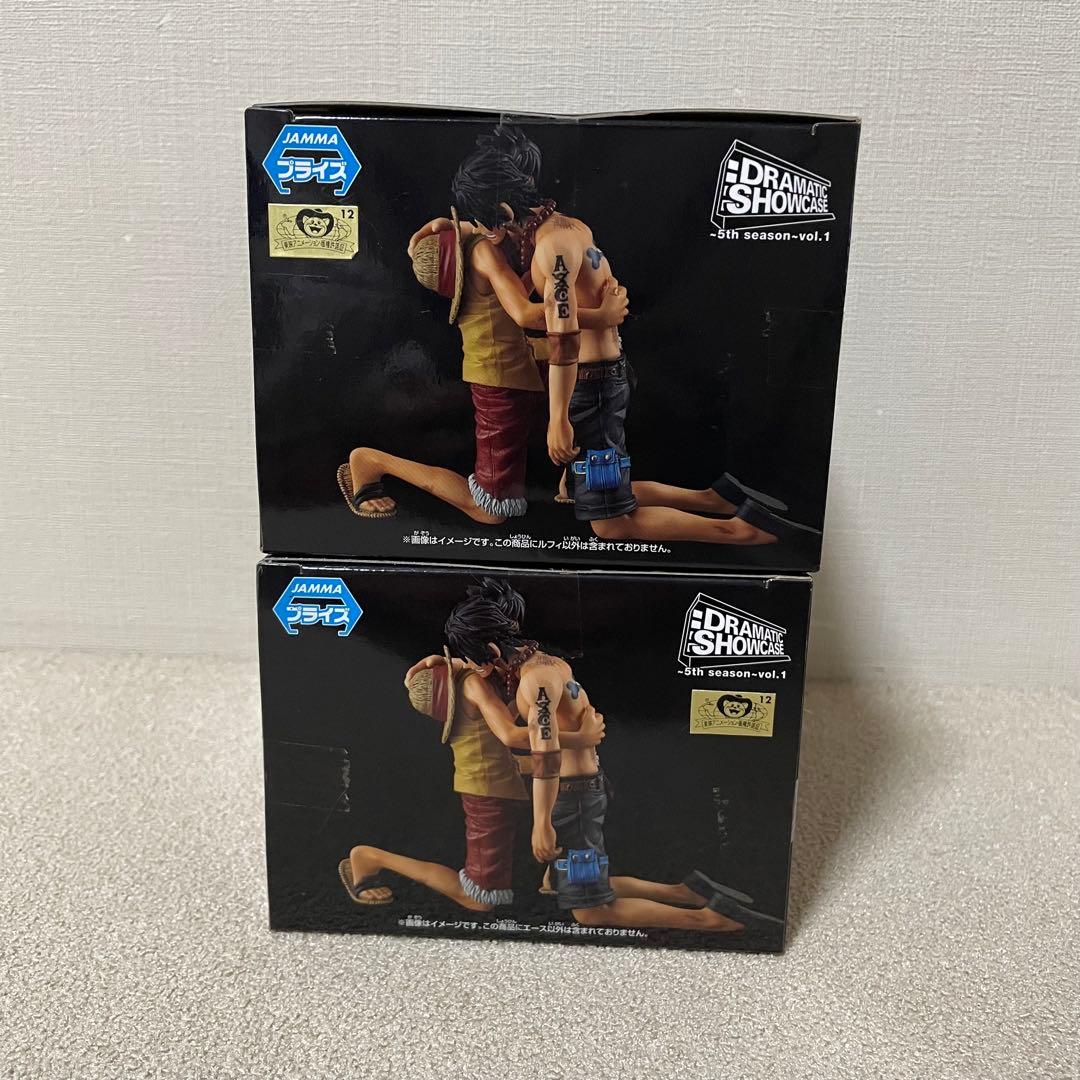 ワンピース DRAMATIC SHOWCASE ルフィ エース 2体セット