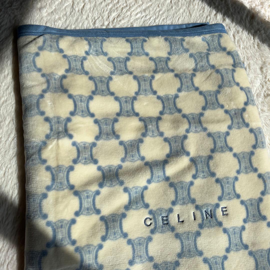 CELINE セリーヌ　西川　日本製　毛布 綿100% 140×200cm