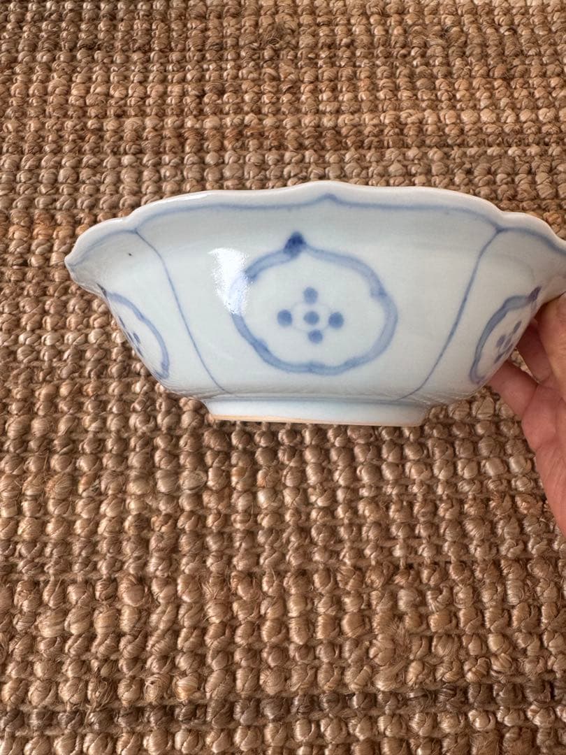新品 清水なお子さん 芙蓉手花鳥文稜花鉢 2枚