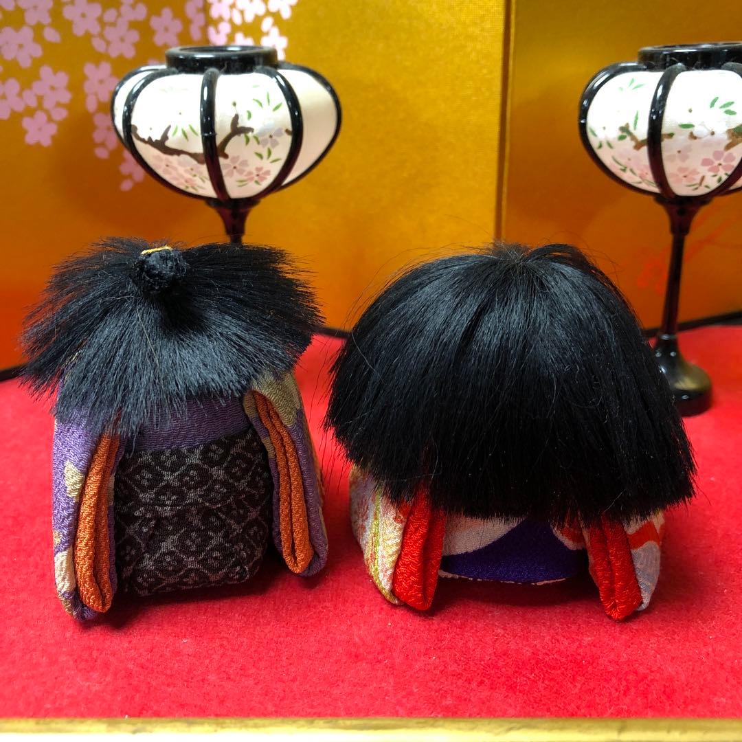 お雛様　古布 江戸ちりめん　ひな祭り　手作り　立ち雛　③