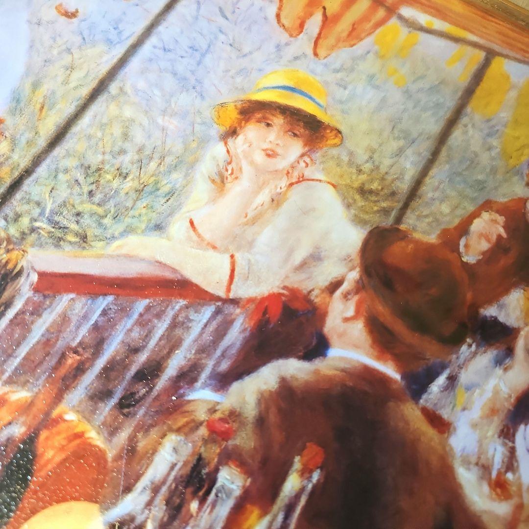 ルノワール 舟遊びの昼食 絵画 額縁 公式 複製画 油絵風 印象派 名画　複製