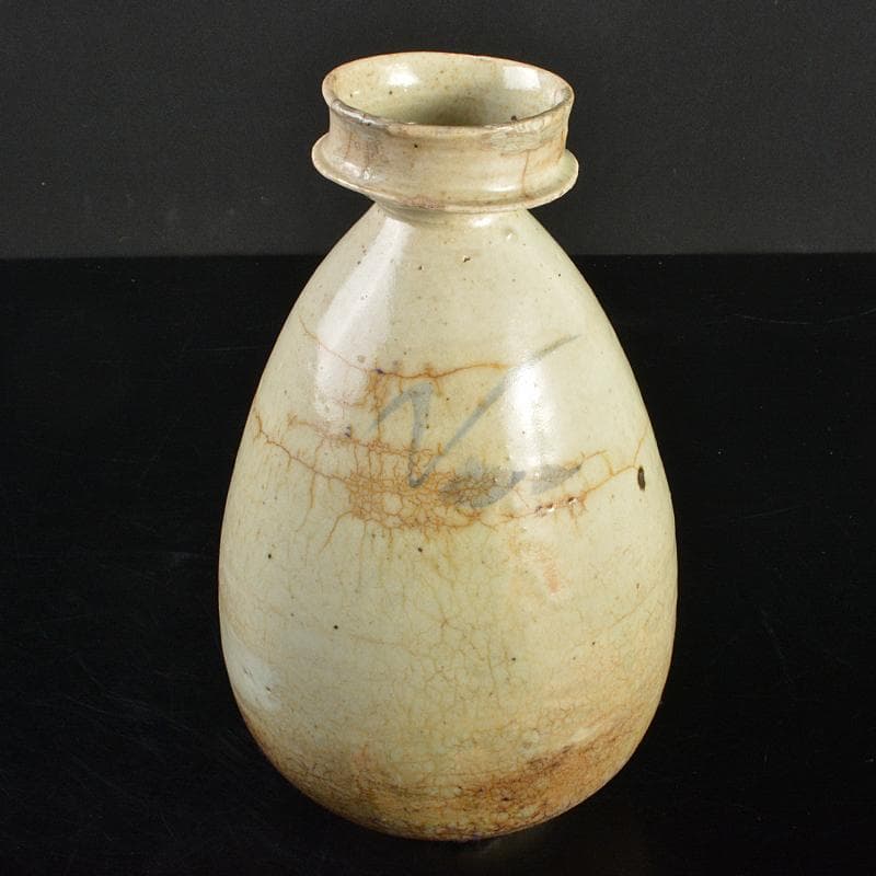 朝鮮美術　李朝　高麗白磁　染付　徳利　M　R6969B