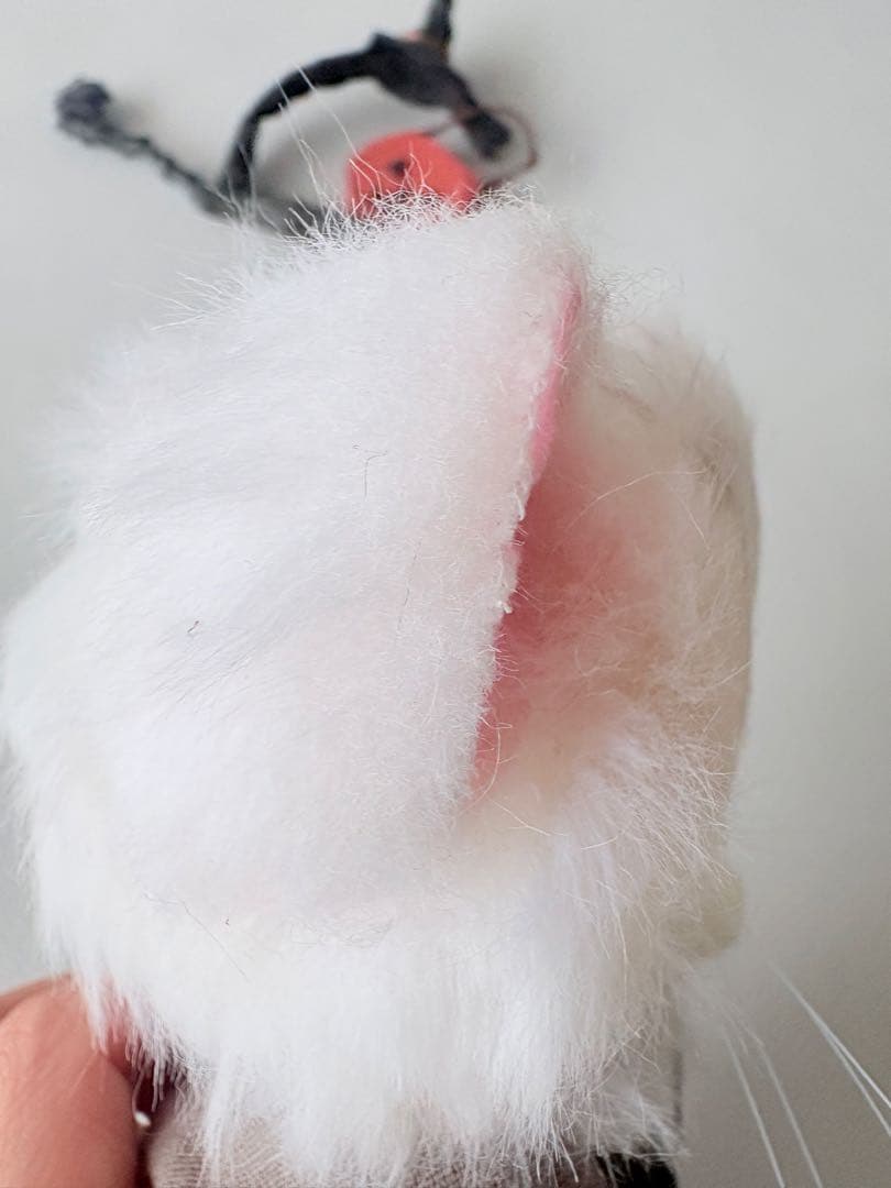 羊毛フェルト　チンチラ　ハンドメイド　猫