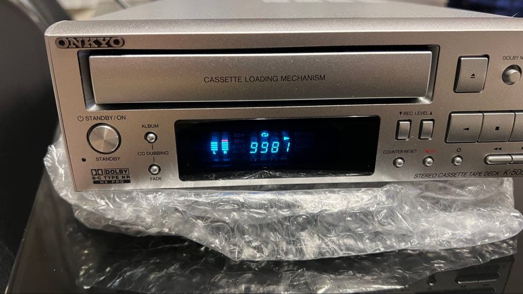 【美品】★動作品★ONKYO K-505FX カセットデッキ【リモコン付き】