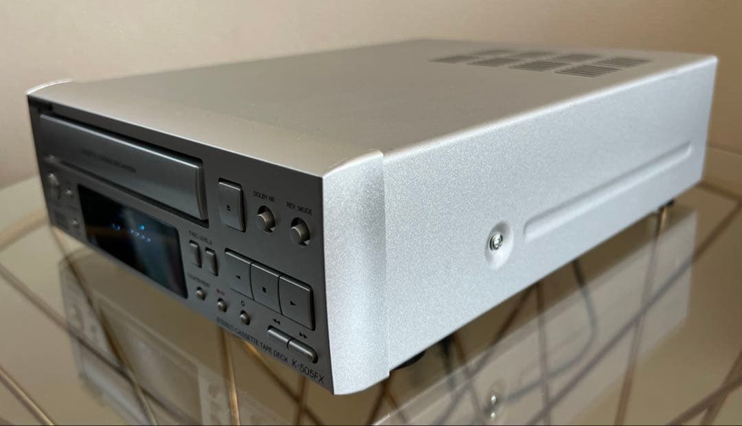 【美品】★動作品★ONKYO K-505FX カセットデッキ【リモコン付き】
