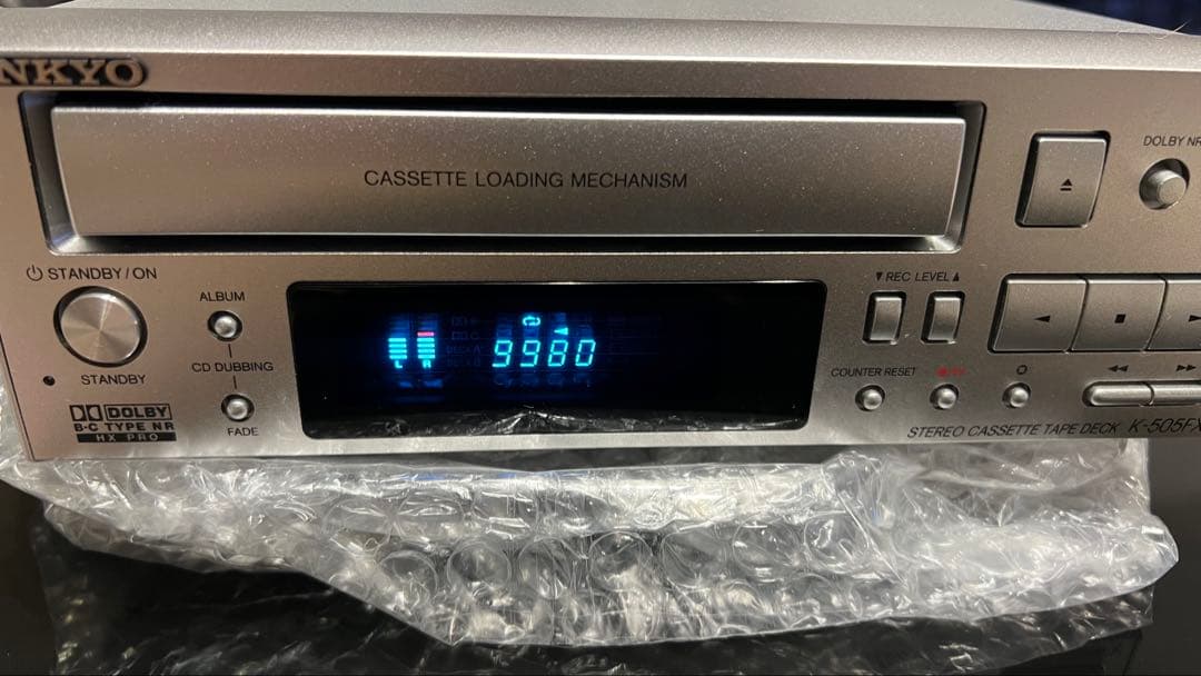 【美品】★動作品★ONKYO K-505FX カセットデッキ【リモコン付き】