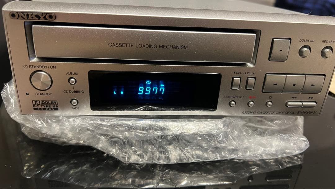 【美品】★動作品★ONKYO K-505FX カセットデッキ【リモコン付き】