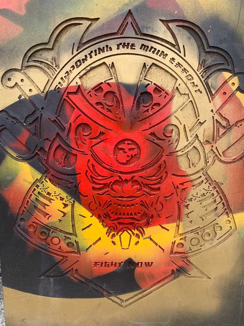 【沖縄米軍基地放出品】ナニコレッ！？　木版画　将軍