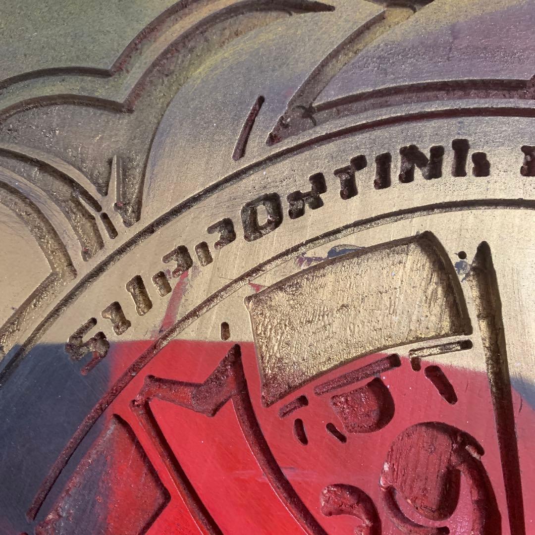 【沖縄米軍基地放出品】ナニコレッ！？　木版画　将軍