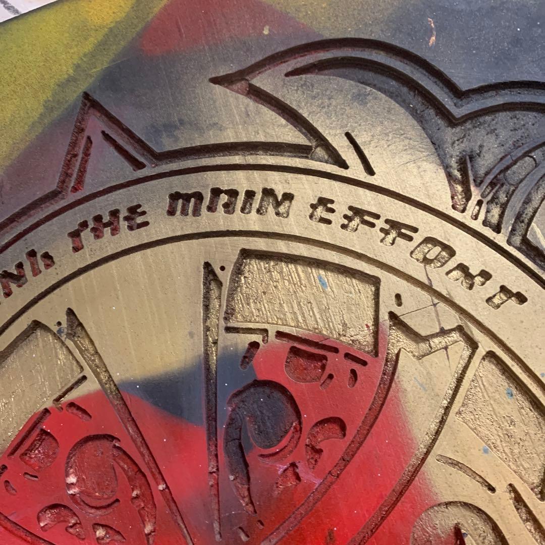 【沖縄米軍基地放出品】ナニコレッ！？　木版画　将軍