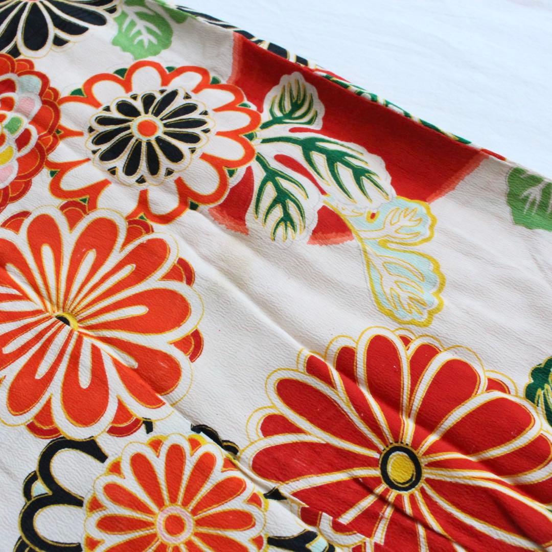 七五三 5歳 7歳 女の子 子供 アンティーク 着物 つくり帯 セット