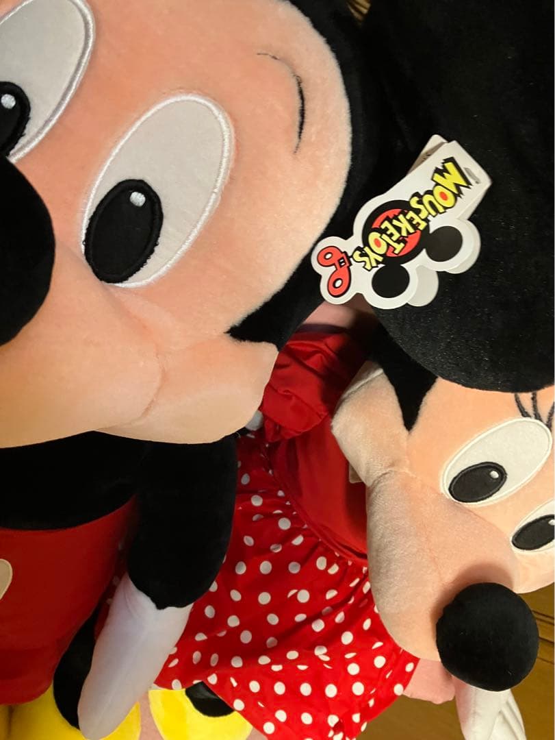 アメリカアナハイムディズニーで購入はミッキー＆ミニー超特大ぬいぐるみ