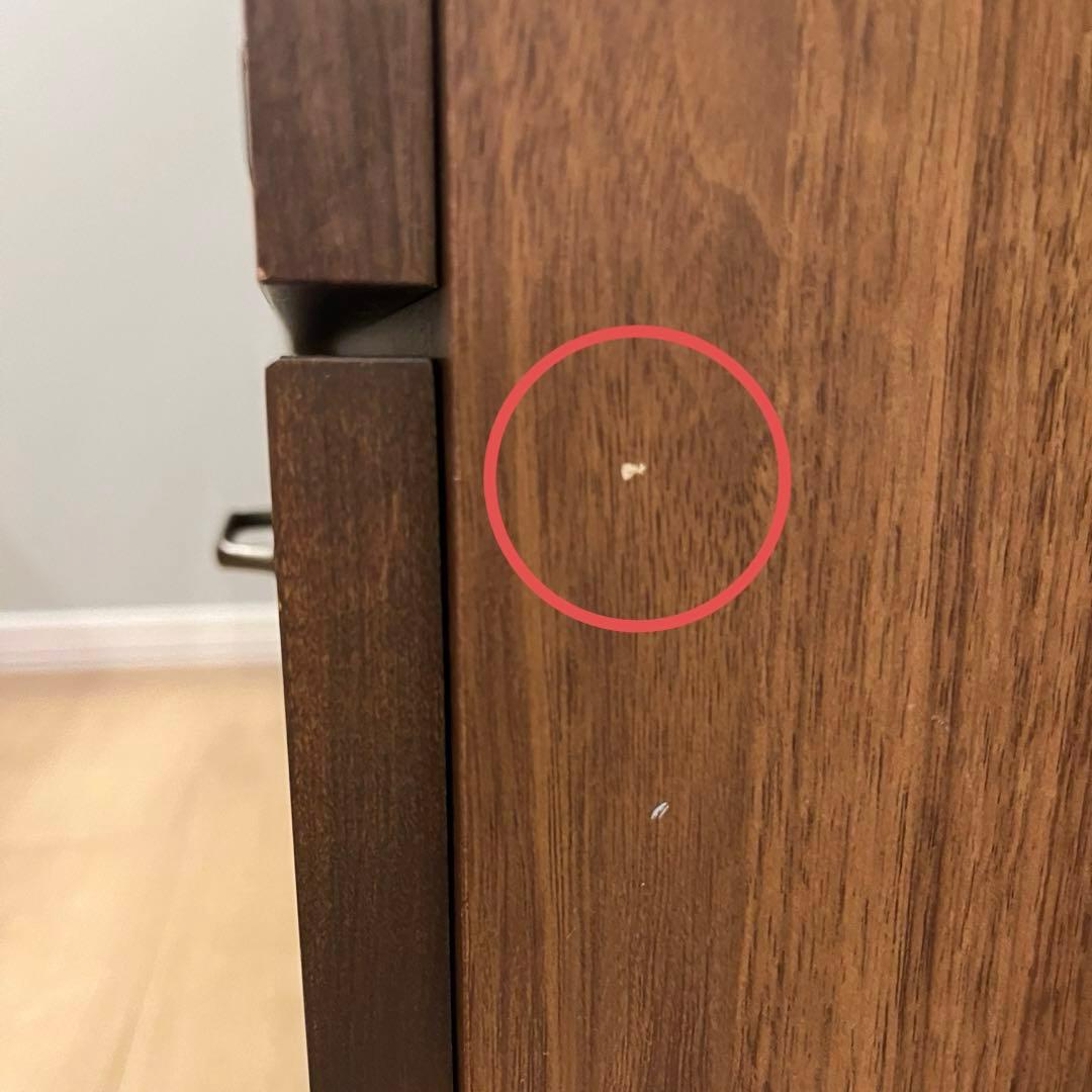 【24日まで】ベルメゾン 木製食器棚・キッチンカウンター ウォールナット