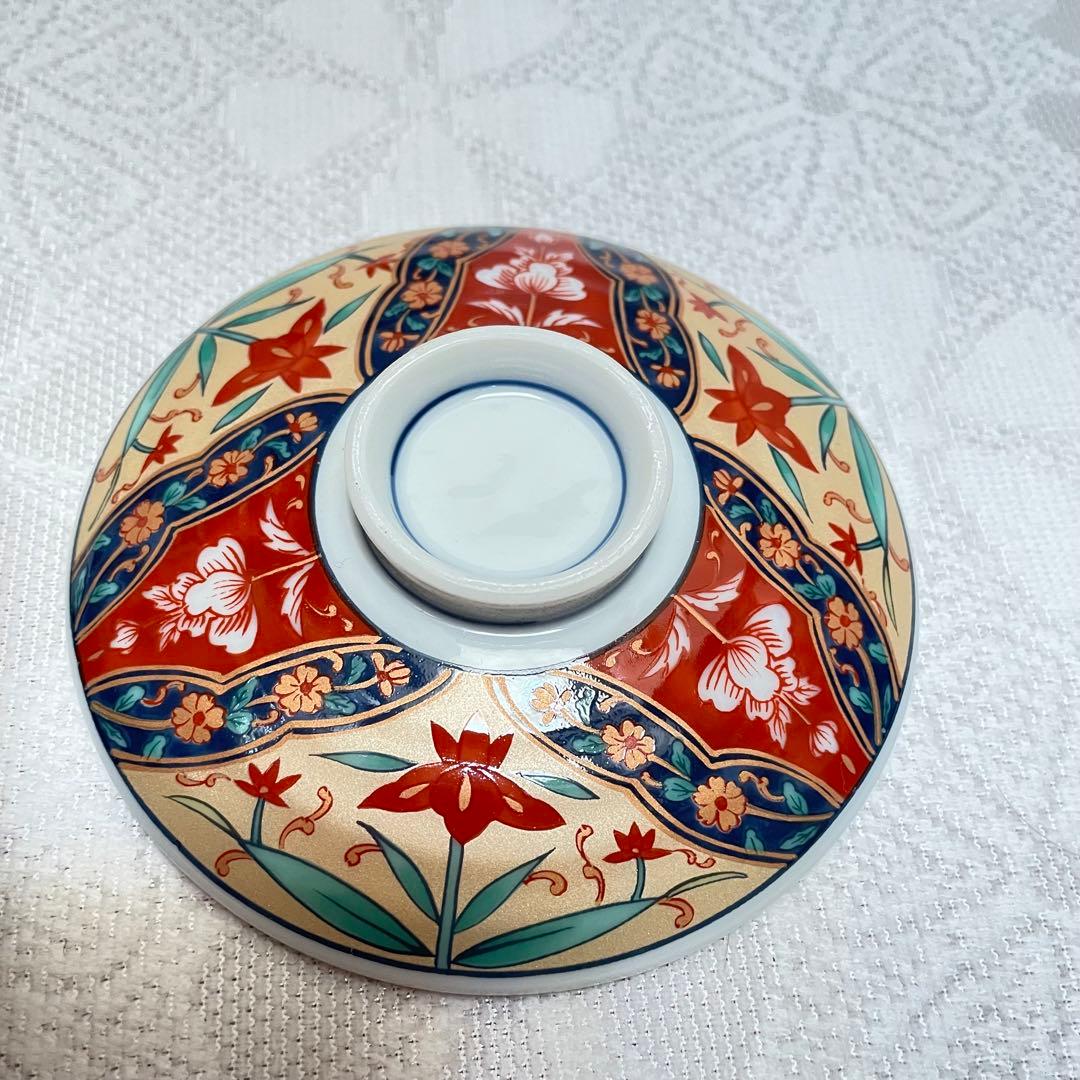未使用 美濃焼 食器 花柄 蓋つき煮物椀 豪華 茶碗蒸し 蓋 茶碗