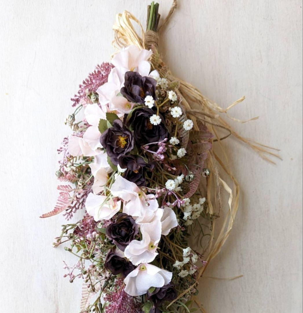 専用＊ミニバラとスイートピー　フェイクスワッグ