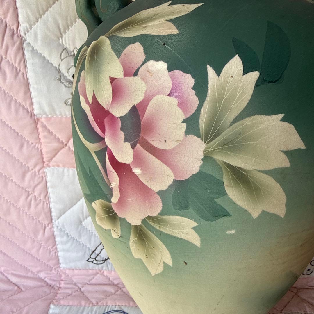 ロイヤル✳︎アンティーク花瓶、輸出向けハンドペイント