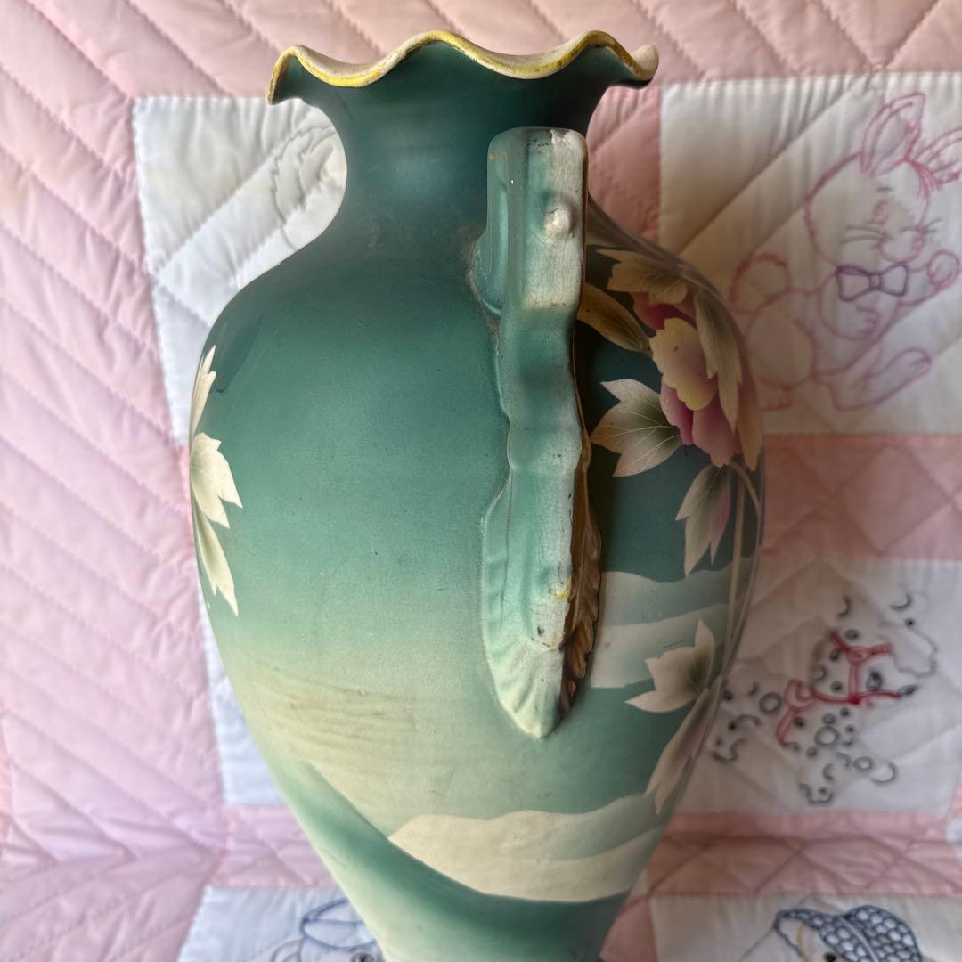 ロイヤル✳︎アンティーク花瓶、輸出向けハンドペイント