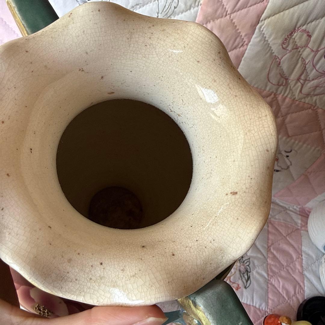 ロイヤル✳︎アンティーク花瓶、輸出向けハンドペイント