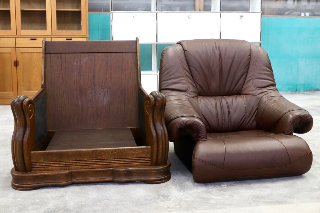 GMHK507A○オランダ製 ダッチカントリー 1人掛けソファ シングルソファ