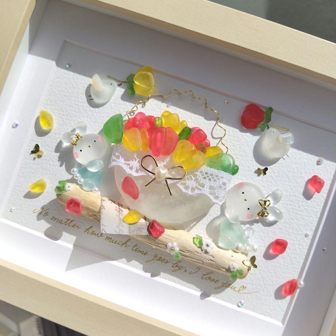 シーグラスアート『 春のおとずれ 』