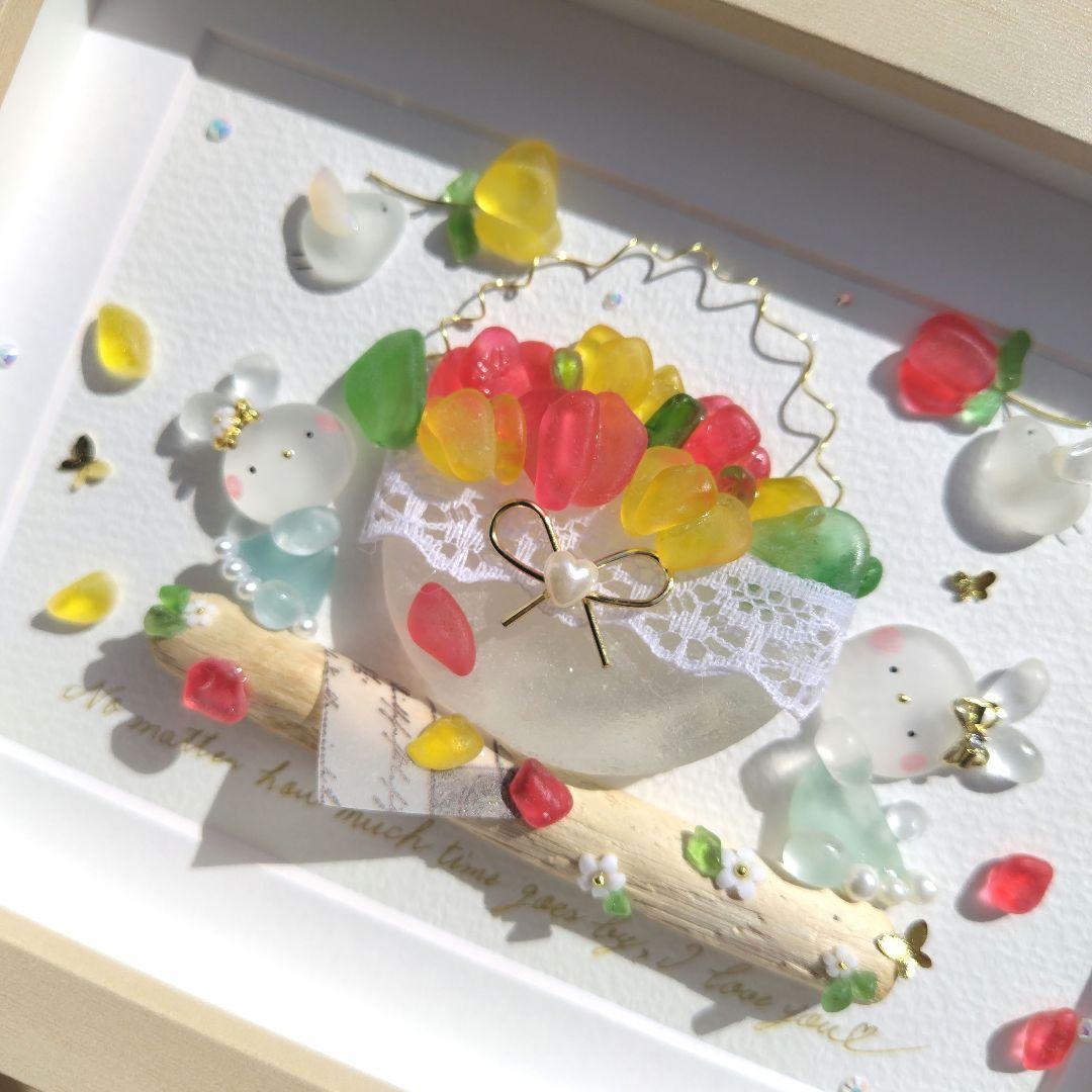 シーグラスアート『 春のおとずれ 』