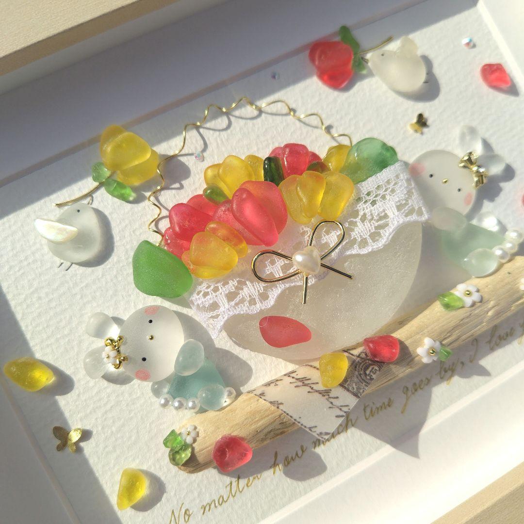 シーグラスアート『 春のおとずれ 』