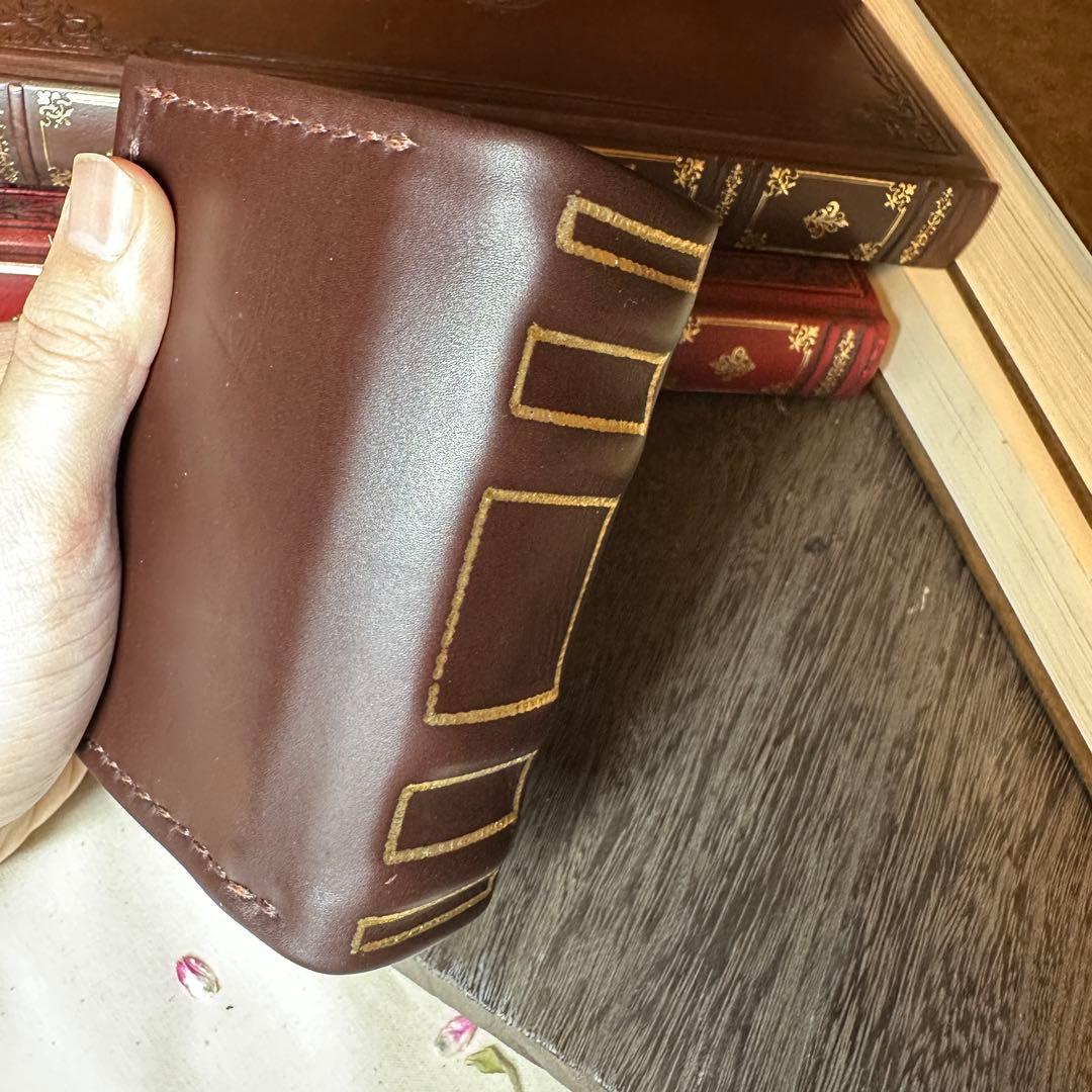 【洋書風】本革財布 アンティーク調