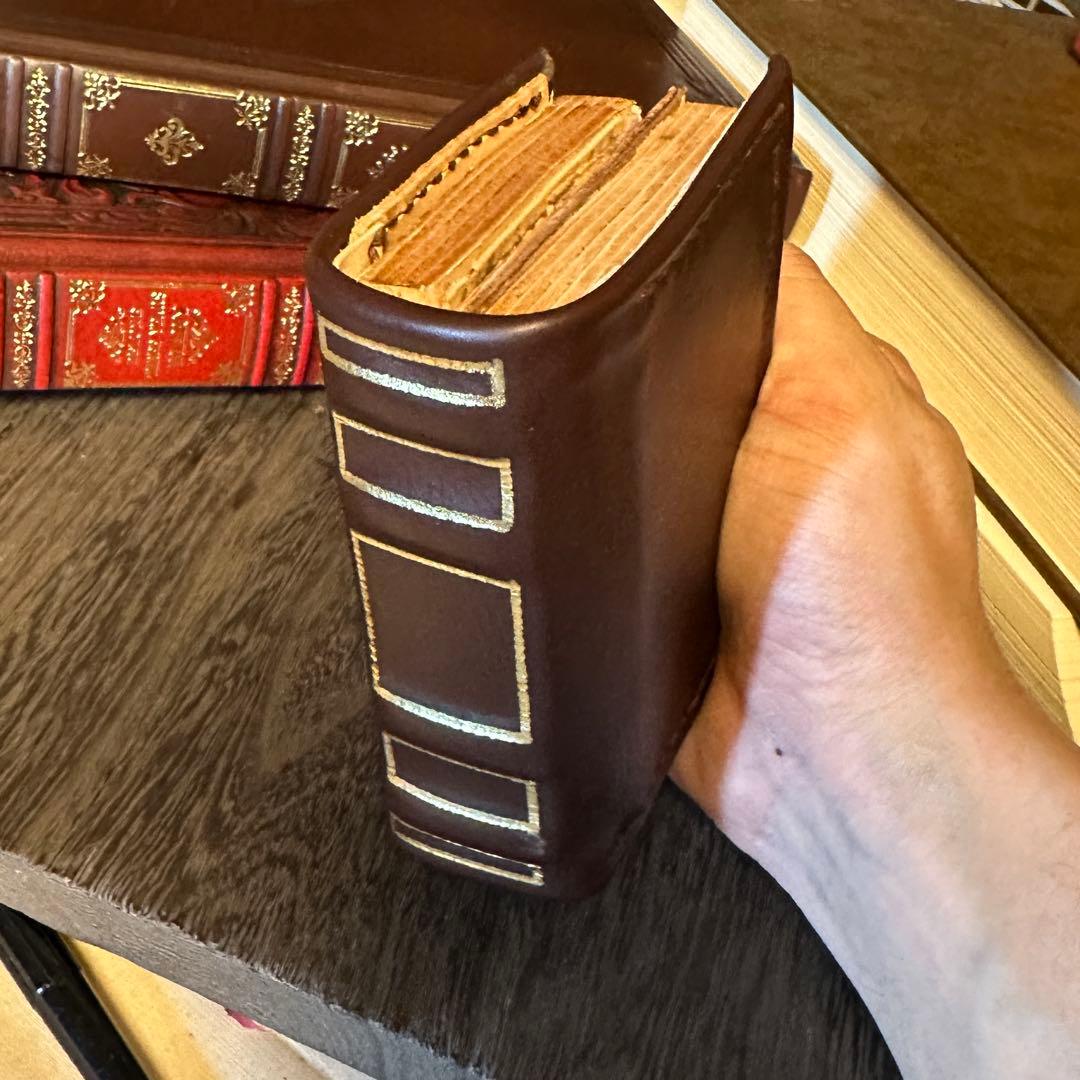 【洋書風】本革財布 アンティーク調