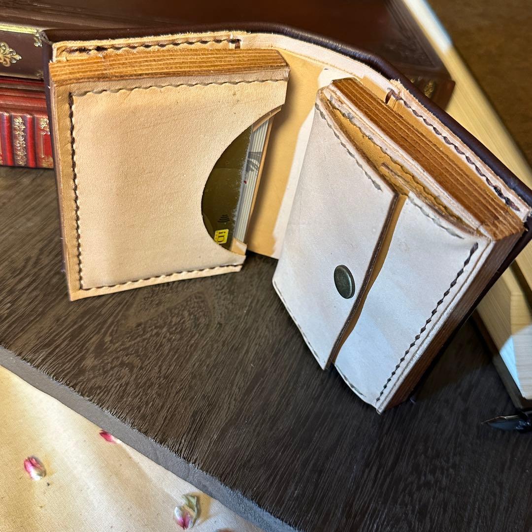 【洋書風】本革財布 アンティーク調