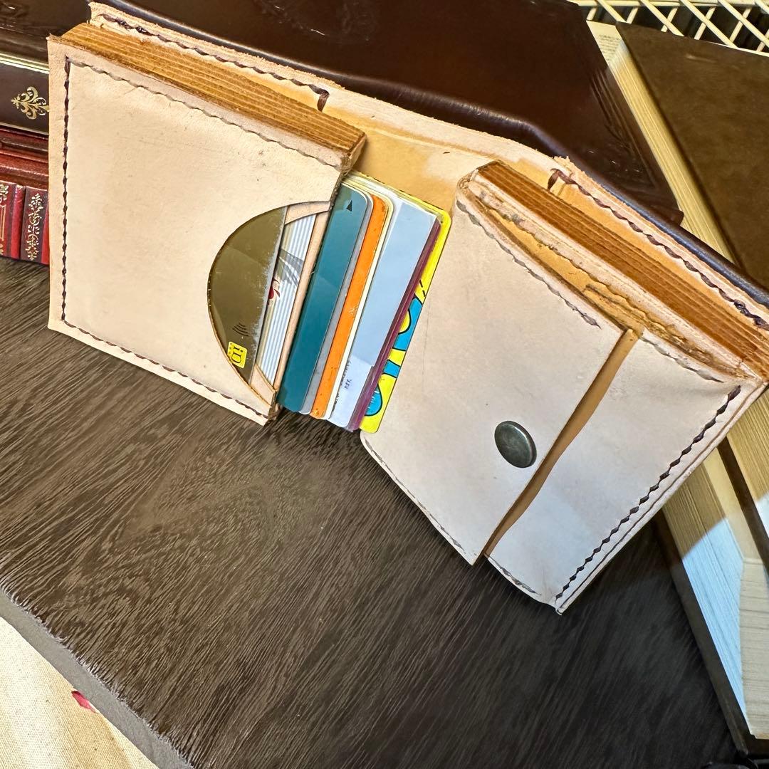 【洋書風】本革財布 アンティーク調