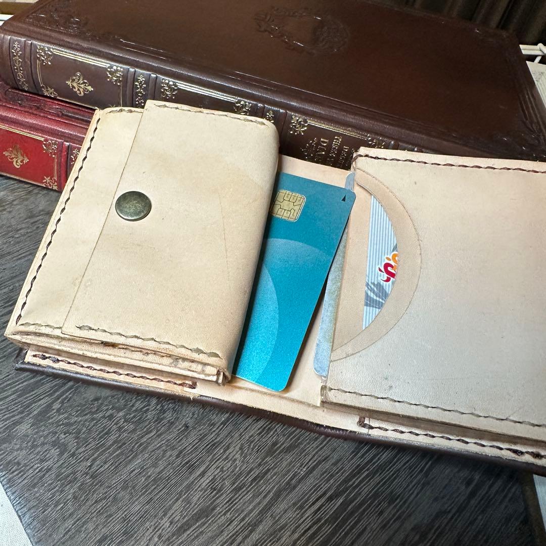 【洋書風】本革財布 アンティーク調