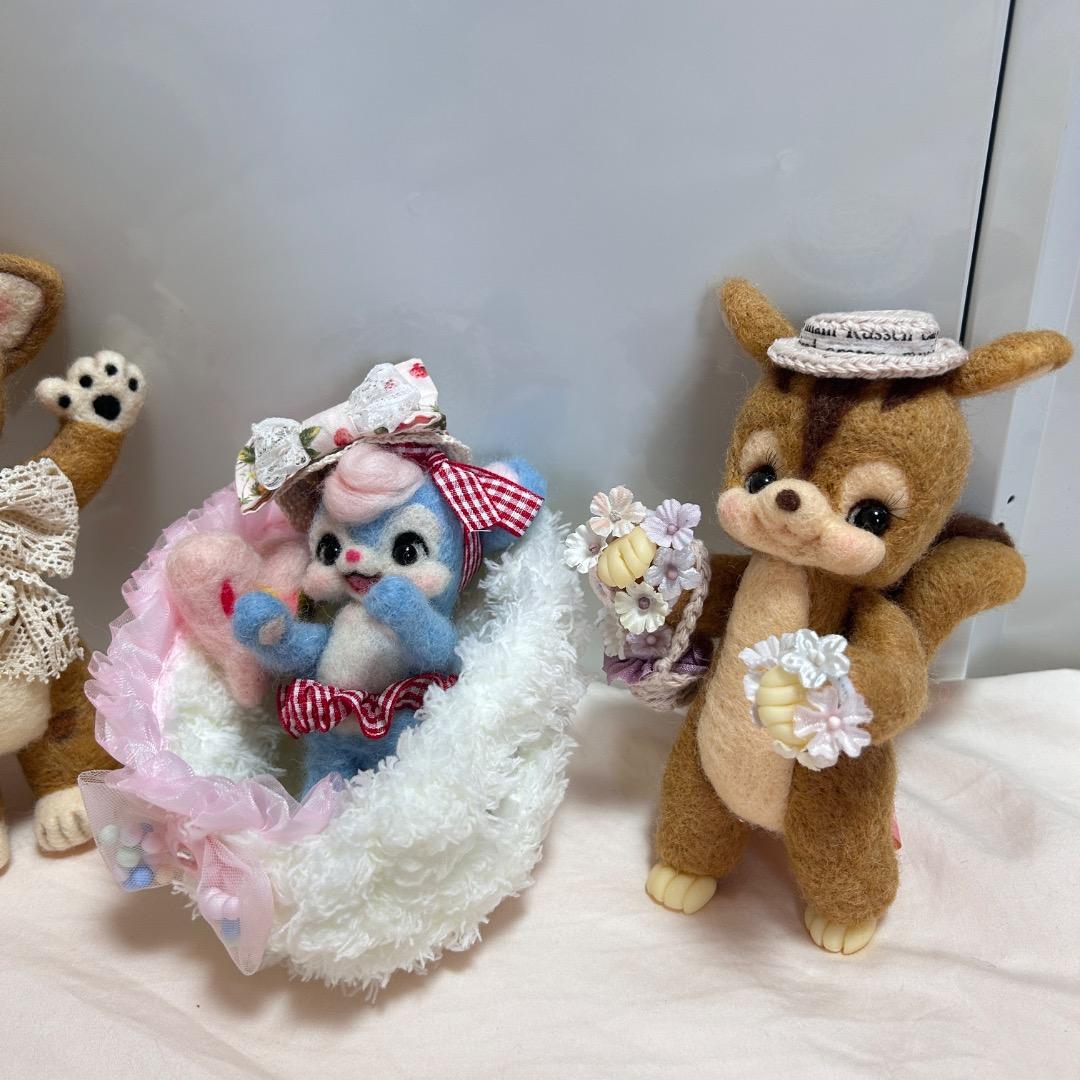 OPERA作家羊毛フェルト ぬいぐるみ 羊毛フェルト人形 3体セット