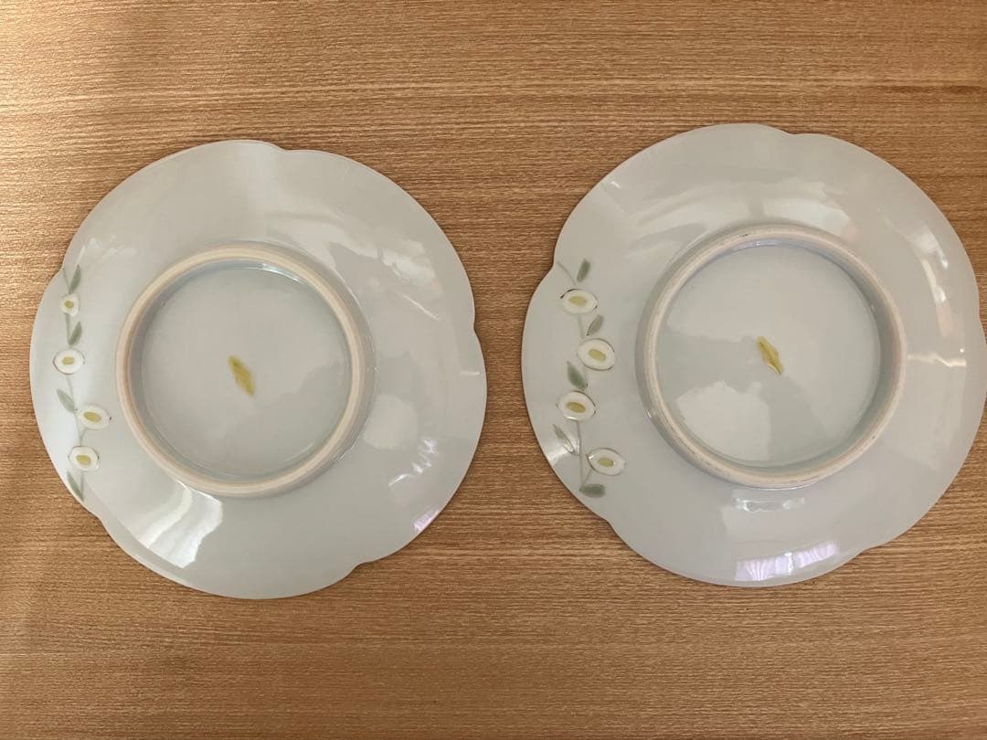 宮腰 綾 ★ ヒメジョオンの花輪 5寸花型皿 ２枚セット