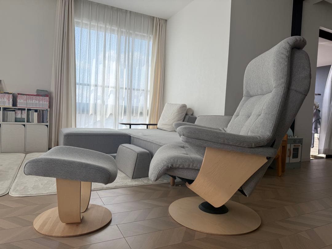 カリモク　リクライニングソファ　オットマンなし