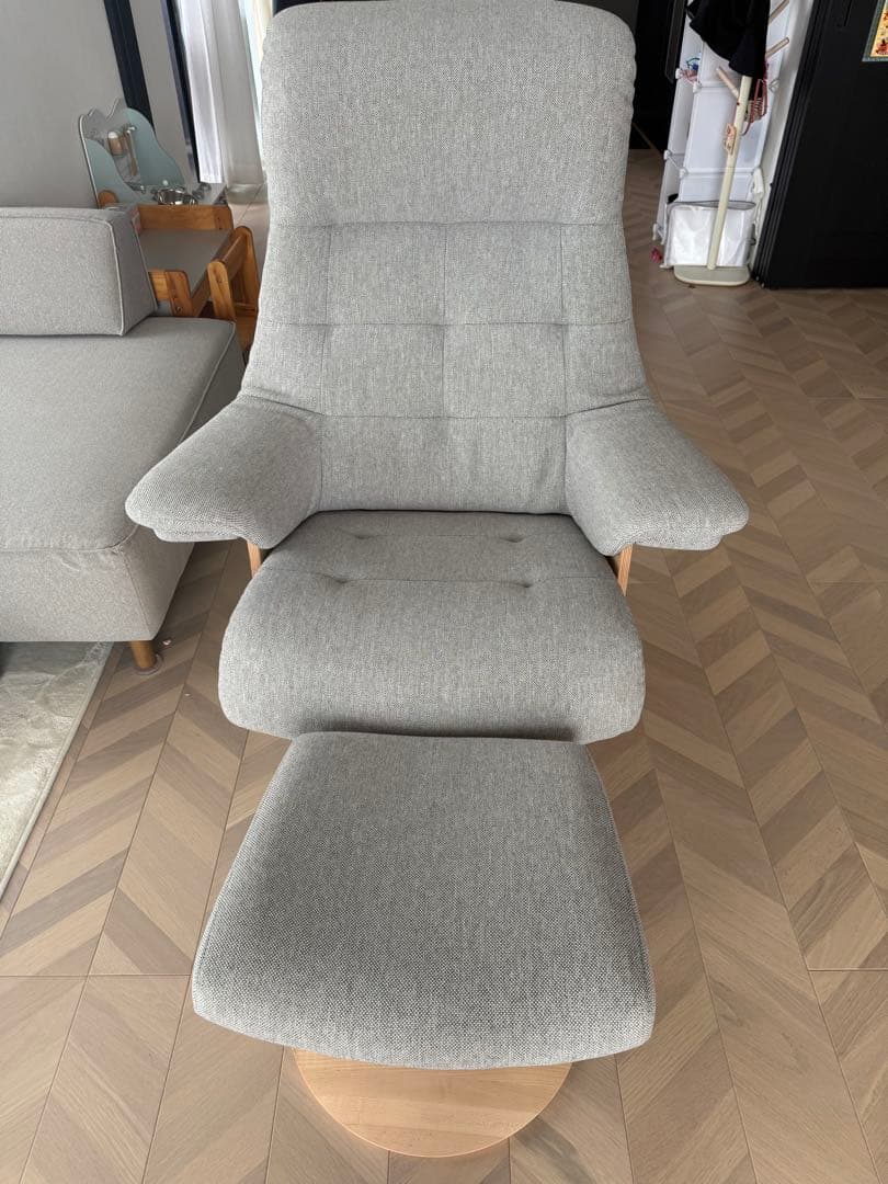 カリモク　リクライニングソファ　オットマンなし